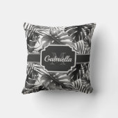 熱帯パターン クッション (裏面)