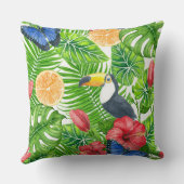 熱帯パターン クッション (裏面)