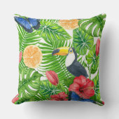 熱帯パターン クッション (正面)