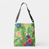 熱帯パターン クロスボディバッグ (裏面)