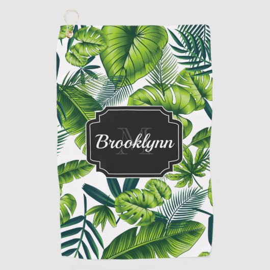 熱帯パターン ゴルフタオル (正面)