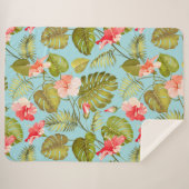 熱帯パターン シェルパブランケット (正面(横))