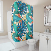 熱帯パターン シャワーカーテン (インサイチュ)