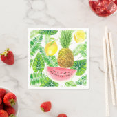 熱帯パターン スタンダードカクテルナプキン (インサイチュ)