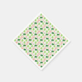 熱帯パターン スタンダードカクテルナプキン (角)