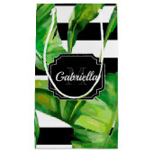 熱帯パターン スモールペーパーバッグ (正面)