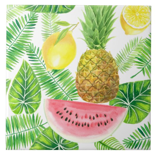 熱帯パターン タイル (正面)