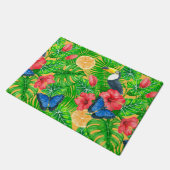 熱帯パターン ドアマット (アングル)