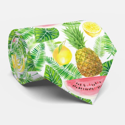 熱帯パターン ネクタイ (ロール)