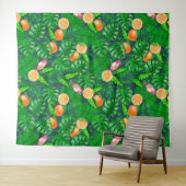 熱帯パターン、ハミングバード タペストリー (インサイチュ(横))