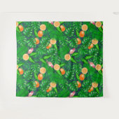 熱帯パターン、ハミングバード タペストリー (正面(横))