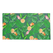 熱帯パターン、ハミングバード 枕カバー (裏面-左)