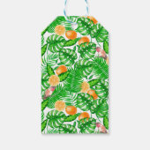 熱帯パターン、ハミングバードII ギフトタグ (裏面)