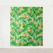 熱帯パターン、ハミングバードII タペストリー (正面)