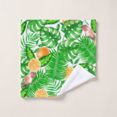 熱帯パターン、ハミングバードII バスタオルセット (ウォッシュタオル)