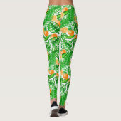 熱帯パターン、ハミングバードII レギンス (裏面)