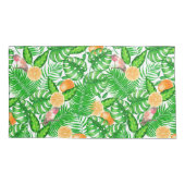 熱帯パターン、ハミングバードII 枕カバー (裏面-左)