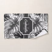 熱帯パターン バスタオルセット (ハンドタオル)