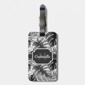 熱帯パターン ラゲッジタグ (裏面縦)