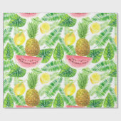 熱帯パターン ラッピングペーパー (フラット)