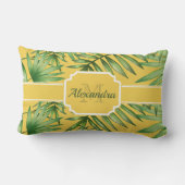 熱帯パターン ランバークッション (裏面)