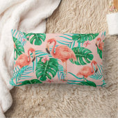 熱帯パターン ランバークッション (ブランケット)