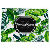 熱帯パターン ラージペーパーバッグ (裏面)