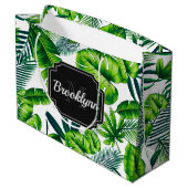 熱帯パターン ラージペーパーバッグ (裏面アングル)