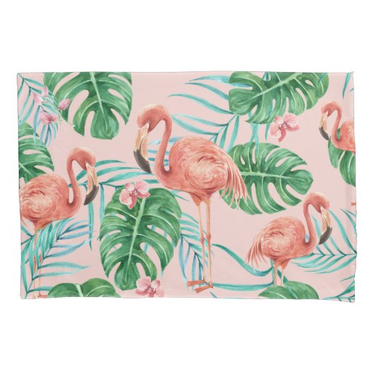 熱帯パターン 枕カバー (正面左)