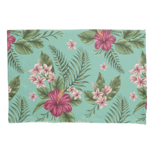 熱帯パターン 枕カバー (正面左)