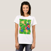 熱帯パターン Tシャツ (正面フル)