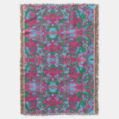 熱帯パタ独占的ーン スローブランケット (正面縦)