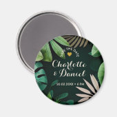 熱帯パタ離れーン | 結婚s |日付の保存 マグネット (正面/裏面)