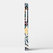 熱帯パッチワークの葉と葉の模様を黒く塗る Case-Mate iPhoneケース (裏面 / 左)