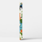 熱帯パパイヤと鳥のパターン。 Case-Mate iPhoneケース (裏面 / 左)