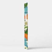 熱帯パパイヤと鳥のパターン。 Case-Mate iPhoneケース (裏面 / 右)