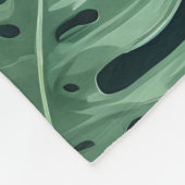 熱帯パラダイスジャングルパターン フリースブランケット (角)