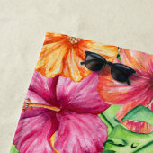 熱帯パラダイスハワイアン島スガルバードフラワー ビーチタオル (インサイチュ)