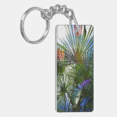 熱帯パラダイスパームツリーキーリング キーホルダー (正面左)