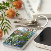熱帯パラダイスパームツリーキーリング キーホルダー (正面右)