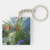 熱帯パラダイスパームツリーキーリング キーホルダー (裏面)