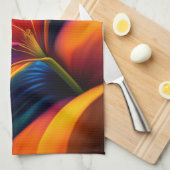 熱帯パラダイスフラワー キッチンタオル (四つ折り)