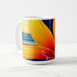 熱帯パラダイスフラワー コーヒーマグカップ