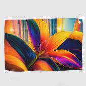 熱帯パラダイスフラワー ゴルフタオル (横)