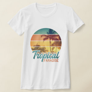 熱帯パラダイスヤシの木 Tシャツ