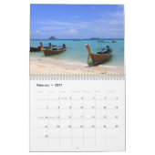 熱帯パラダイス カレンダー (2月 2027)