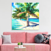 熱帯パラダイス キャンバスプリント (インサイチュ (リビング))