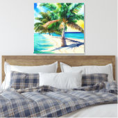 熱帯パラダイス キャンバスプリント (インサイチュ (寝室))