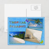 熱帯パラダイス ポストカード (正面/裏面)