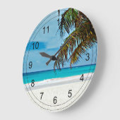 熱帯パラダイス ラージ壁時計 (傾斜)